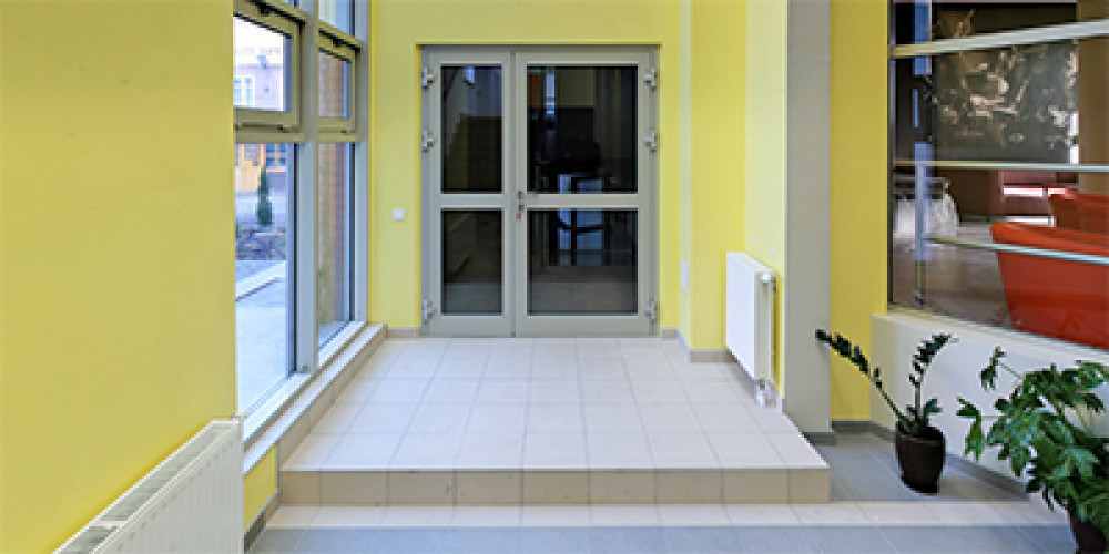 Dom Studenta przy ul. Mickiewicza 10, widok na hol