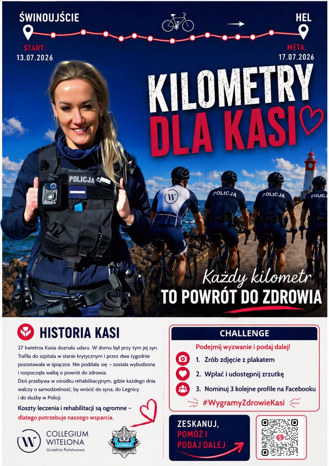 plakat informujacy o akcji charytatywnej