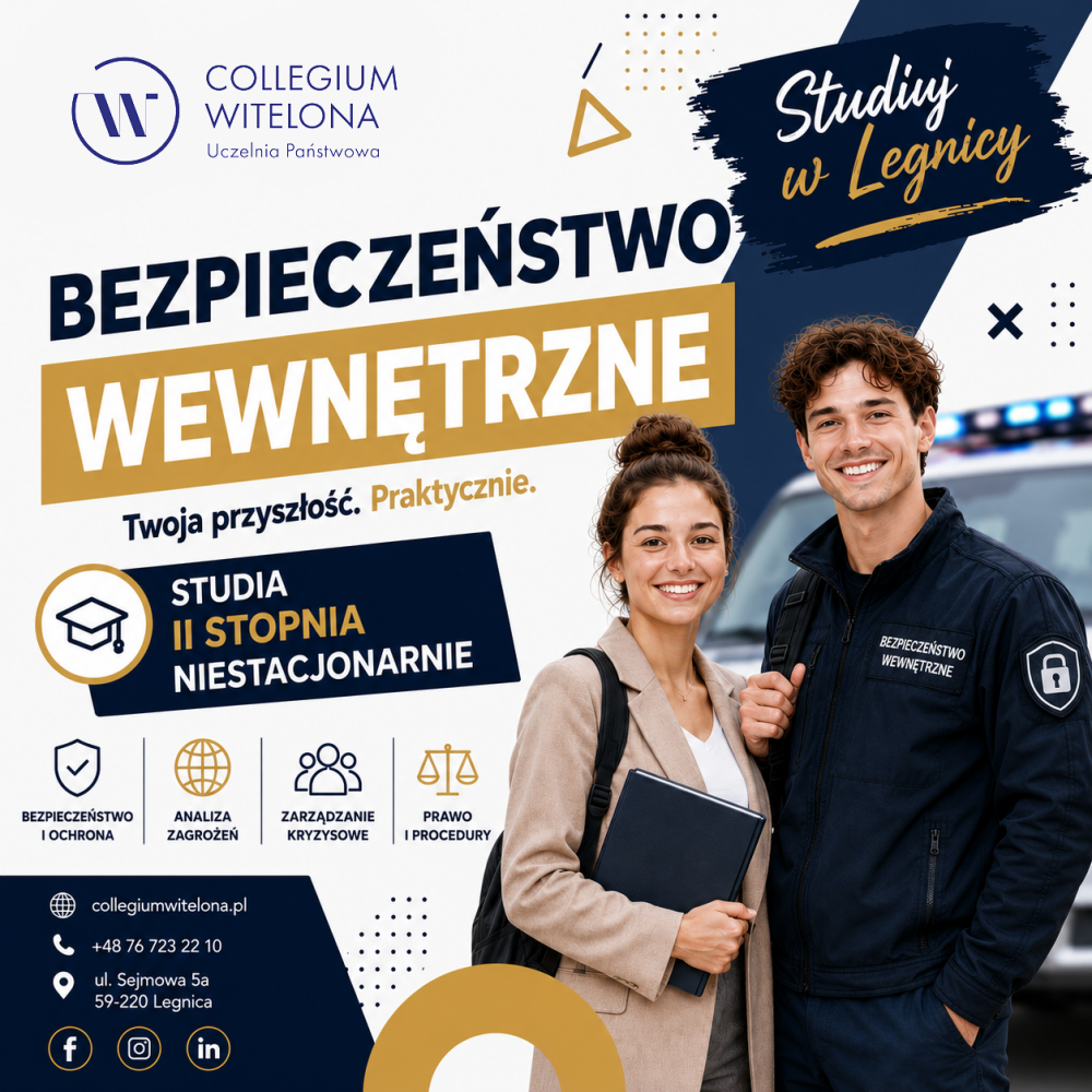 plakat promujący kierunek bezpieczeństwo wewnętrzne